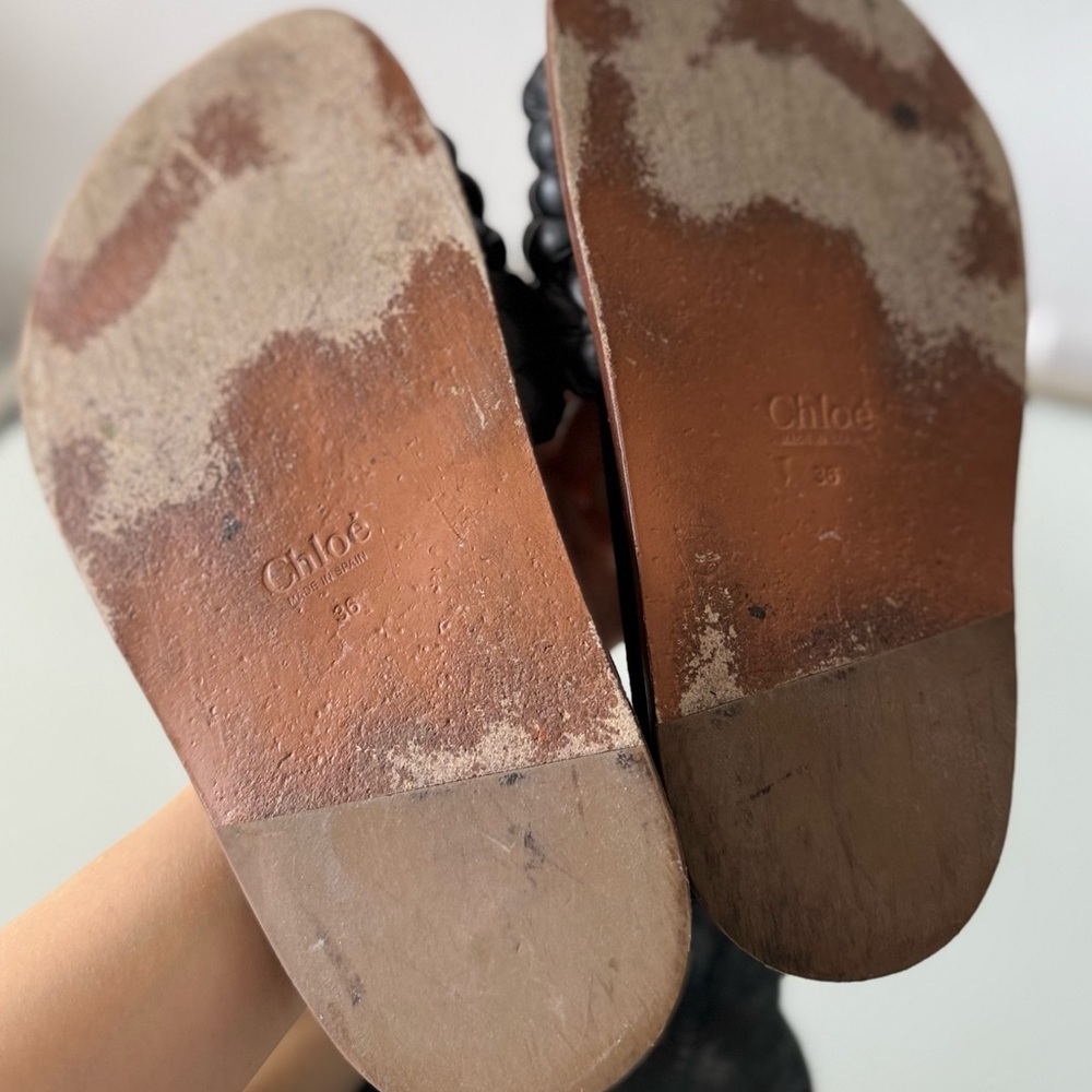 Chloé Kacey woven leather slides 36 $850 - Picture 9 of 9